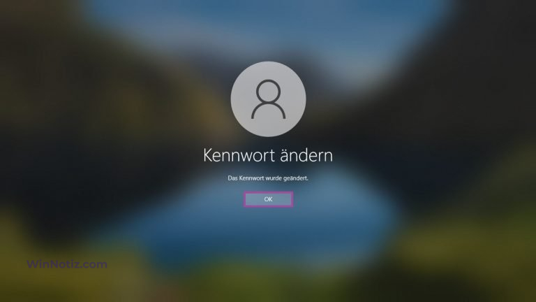 Windows 10 Benutzer-Passwort Entfernen - WinNotiz.com